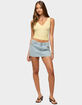 EDIKTED Beah Ribbed Knit V-Neck Top image number 4