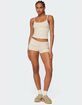 EDIKTED Kodi Striped Fold Over Shorts image number 2