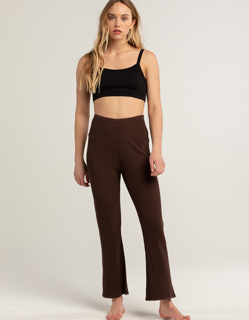 RVCA Swerve Womens Flared Knit Pants image number 0