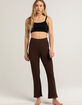 RVCA Swerve Womens Flared Knit Pants image number 1