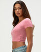 HEART & HIPS Womens Scoop Neck Top image number 3