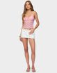 EDIKTED Eira Sheer Lace Tank Top image number 4