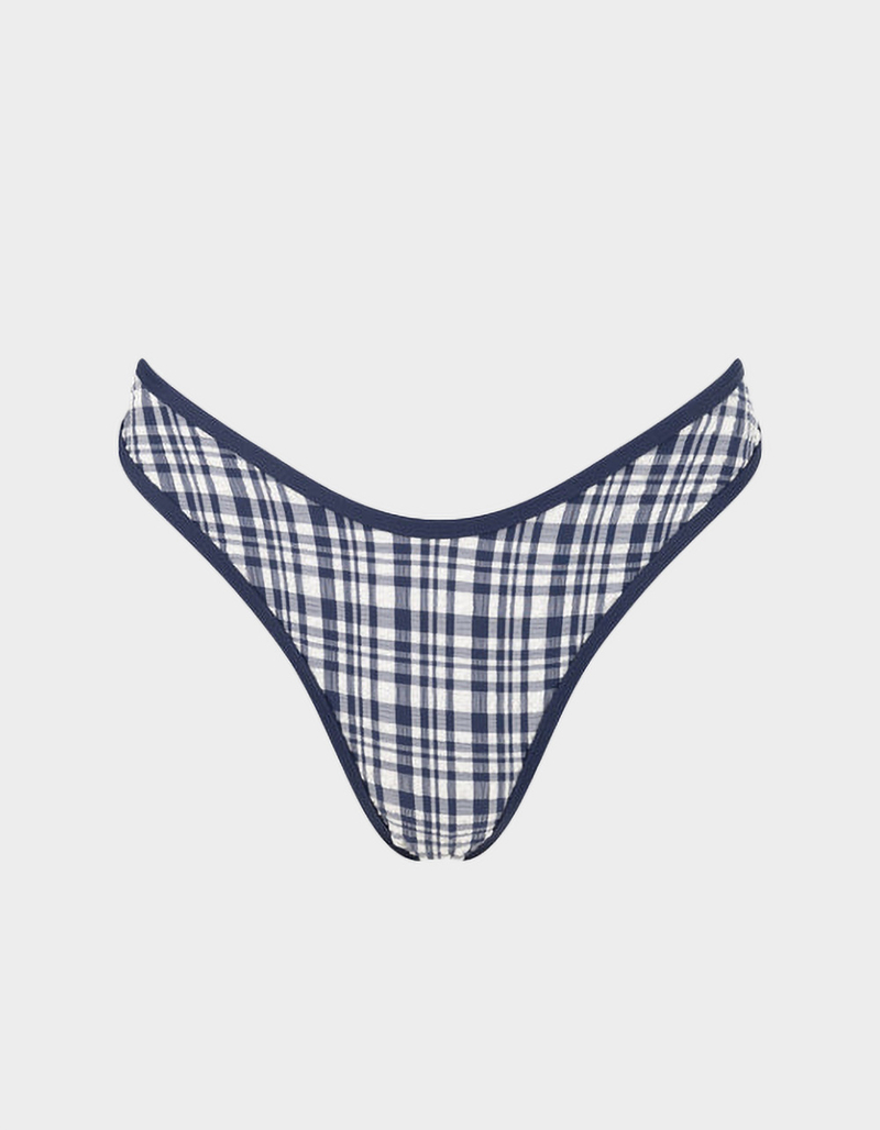 RHYTHM London Check Womens High Leg Bikini Bottoms image number 5