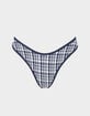 RHYTHM London Check Womens High Leg Bikini Bottoms image number 6