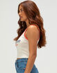 SALTY CREW Team Salty Womens Crop Tank Top image number 3