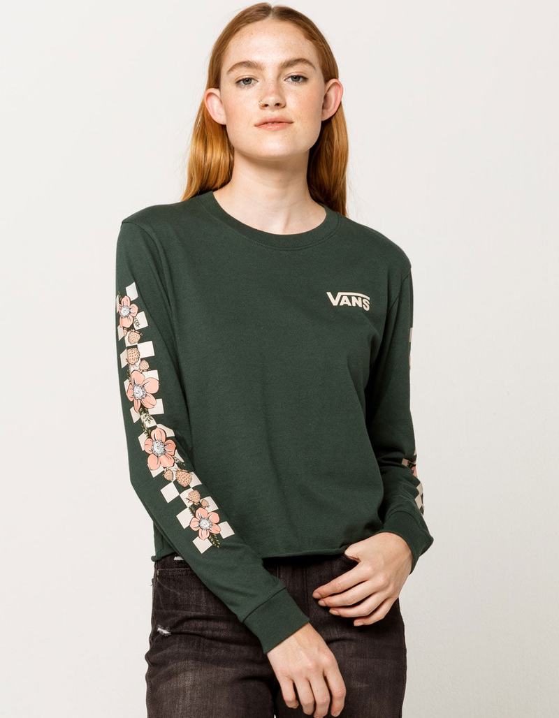 VANS Floral Womens Crop Tee image number 1