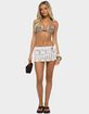 EDIKTED Carmen Crochet Micro Skirt image number 5