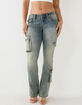 TRUE RELIGION Becca Low Rise Womens Bootcut Cargo Jeans image number 1