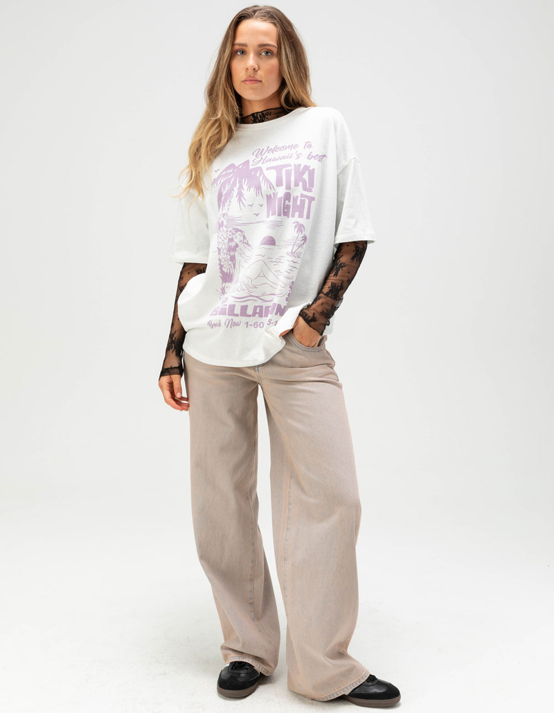 FULL TILT Womens Lace Long Sleeve Tee image number 5