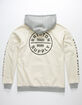 BRIXTON Oath IV Off White Mens Hoodie image number 1