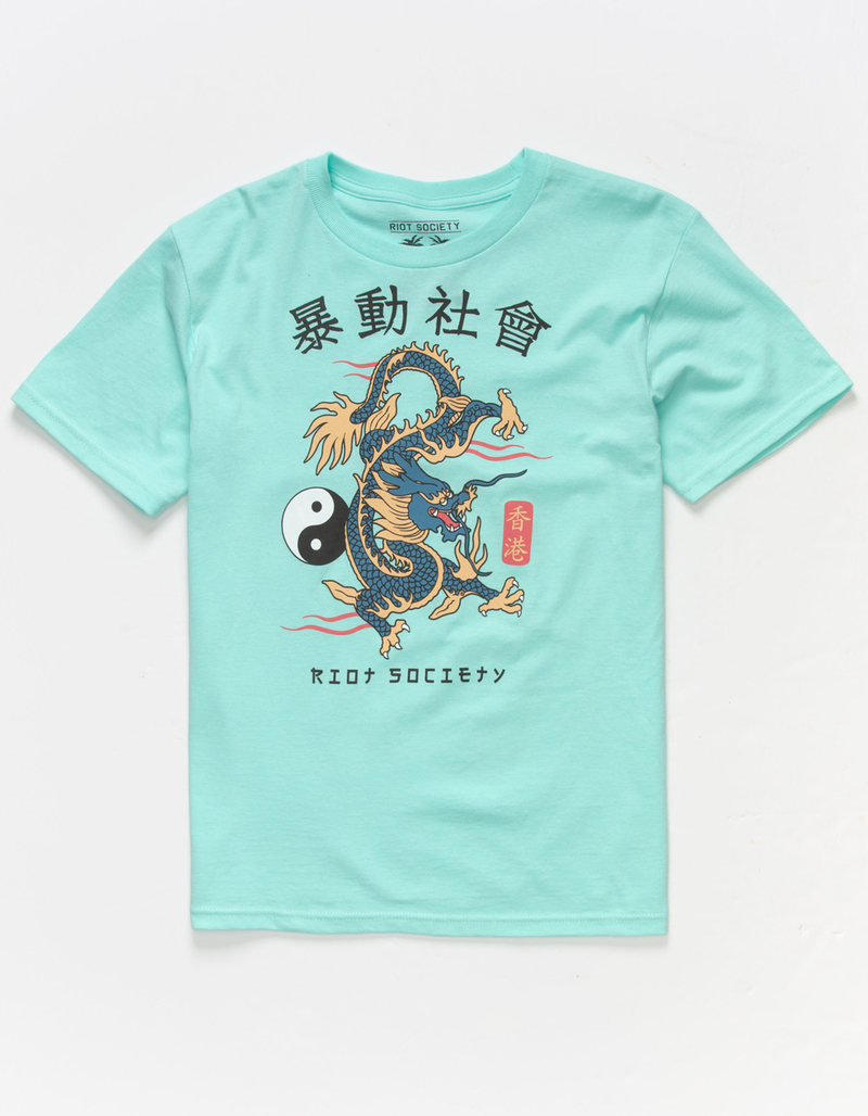 RIOT SOCIETY Dragon Kanji Boys Tee image number 0
