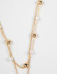 FULL TILT Layered Pearl/Bow Locket Necklace image number 3
