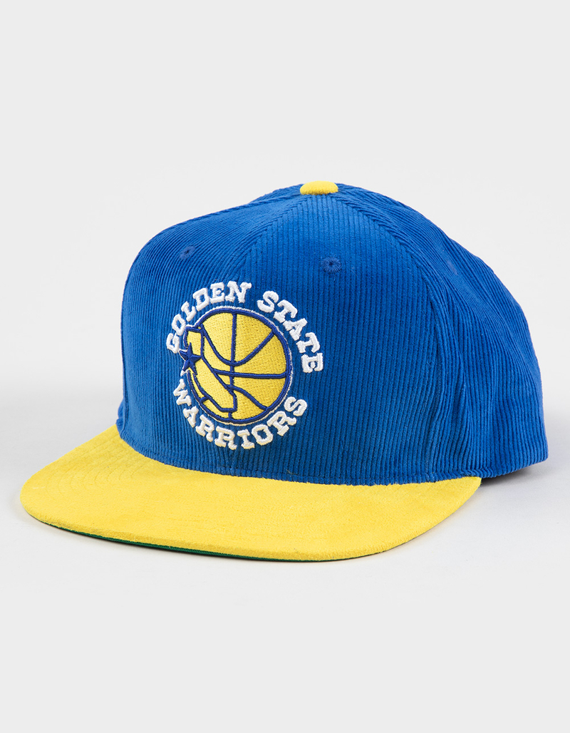 MITCHELL & NESS Golden State Warriors Corduroy Snapback Hat image number 0
