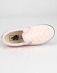 VANS Classic Checkerboard Slip-On Pink & White Girls Shoes image number 3