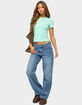 EDIKTED Breslin Low Rise Straight Leg Jeans image number 5