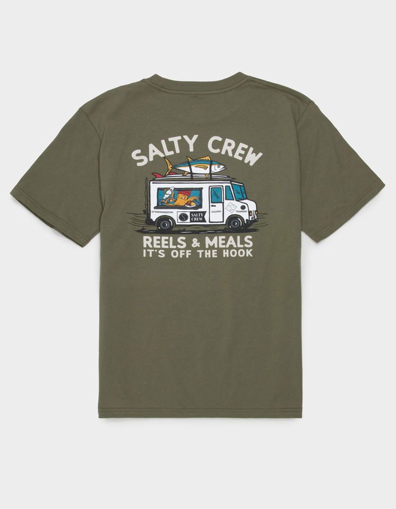 SALTY CREW Reels & Meals Boys Tee image number 0