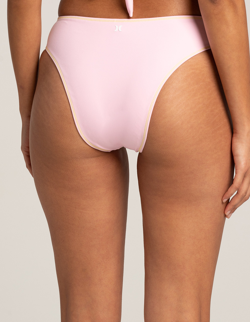 HURLEY Max Solid Cheeky Bikini Bottoms image number 3