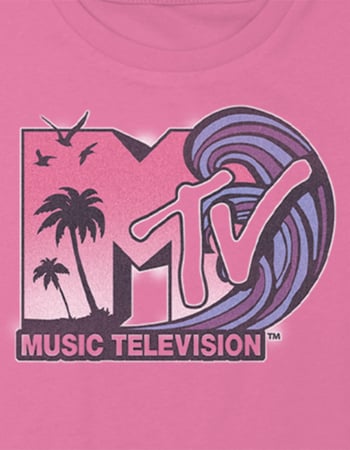 MTV Retro Wave Girls Crop Tee Alternative Image