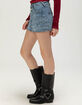 VON DUTCH Womens Low Rise Micro Mini Skort image number 4