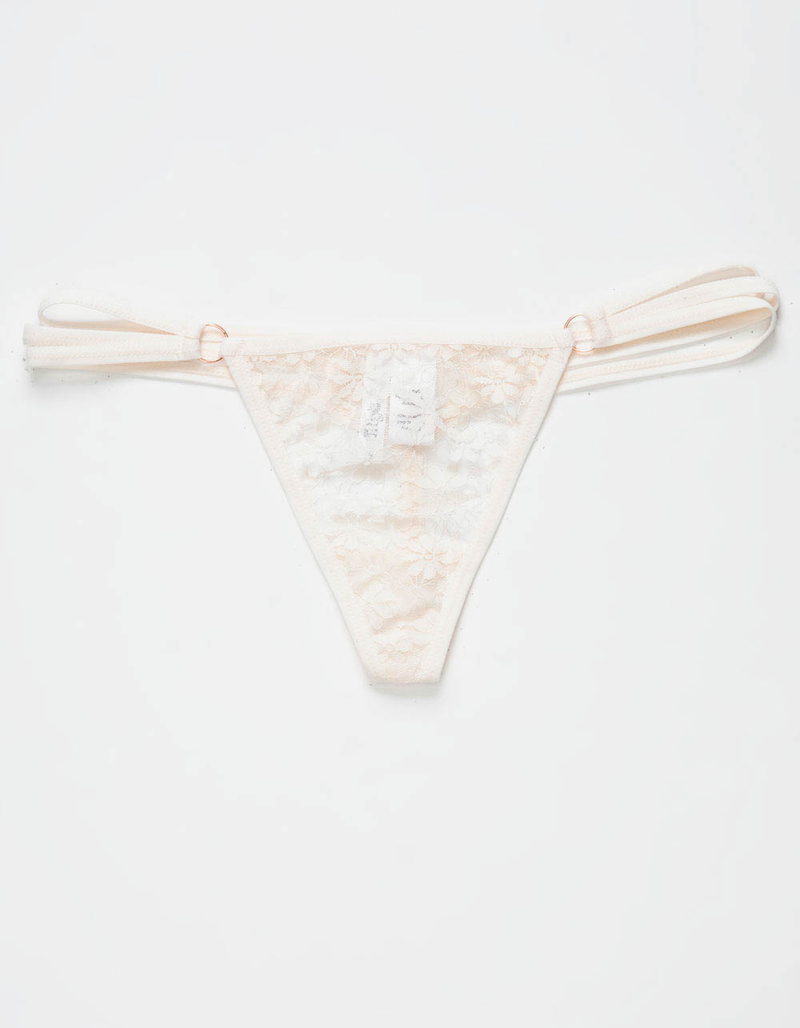 FULL TILT Strappy Side Lace Thong image number 0