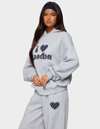 EDIKTED I Heart London Hoodie Alternative Image