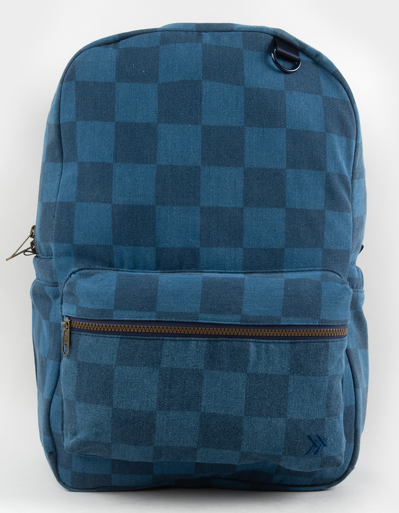 THREAD Denim Check Backpack image number 0