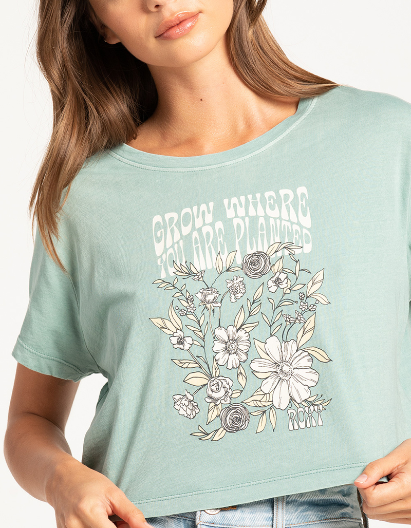 ROXY Grow Where Planted Womens Crop Boyfriend Tee image number 1