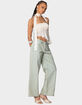 EDIKTED Lannah Textured Low Rise Jeans image number 3