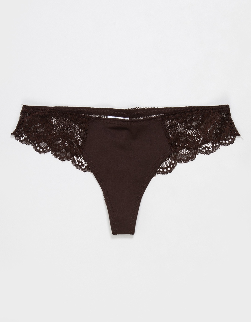 FULL TILT Micro Lace Thong image number 0