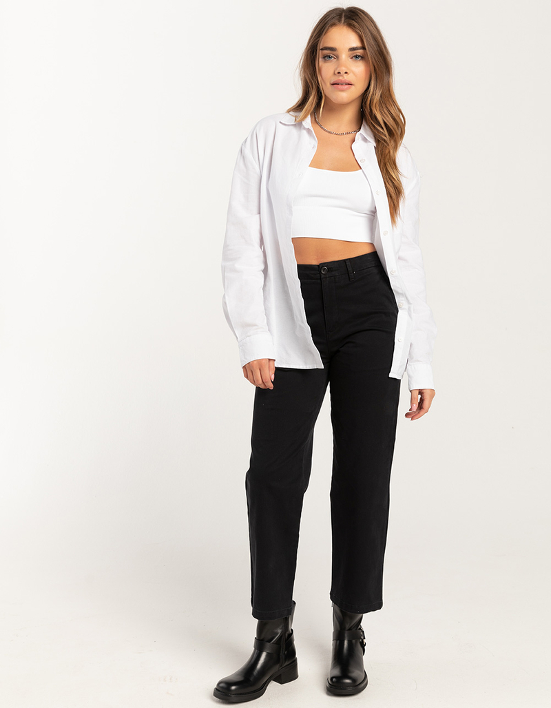 DOCKERS Weekend High Rise Womens Chino Pants BLACK Tillys