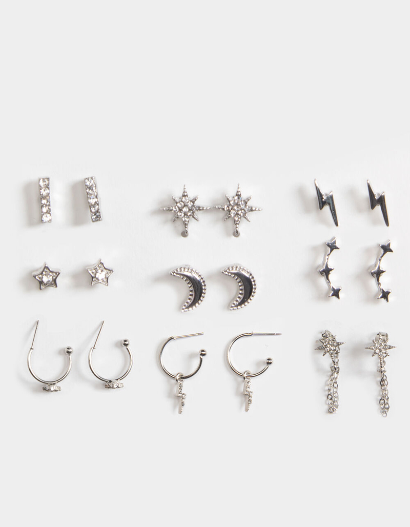 FULL TILT 9 Pack Celestial Earring Set image number 0
