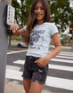 RSQ Vintage High Rise Distressed Girls Denim Shorts image number 1