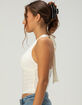 NECTAR CLOTHING Womens Lace Halter Top image number 4