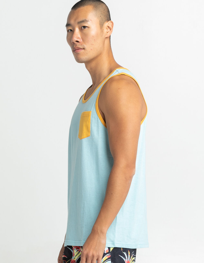 BLUE CROWN Mens Pocket Tank Top image number 2