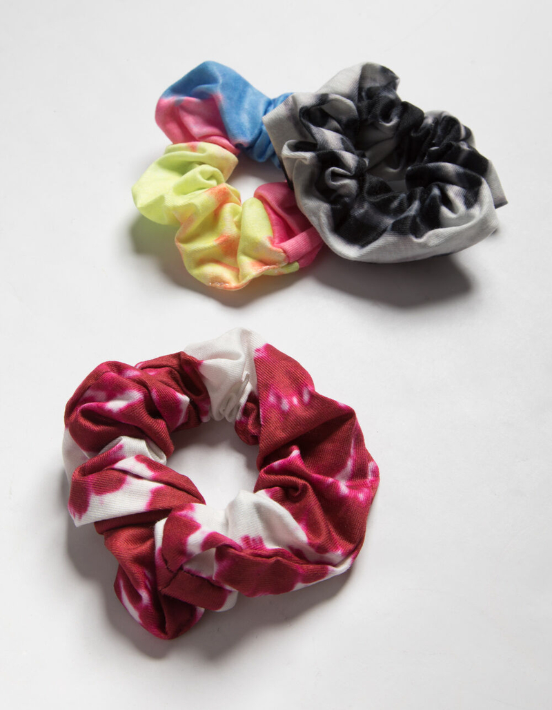 FULL TILT 3 Pack Tie Dye Scrunchies image number 0