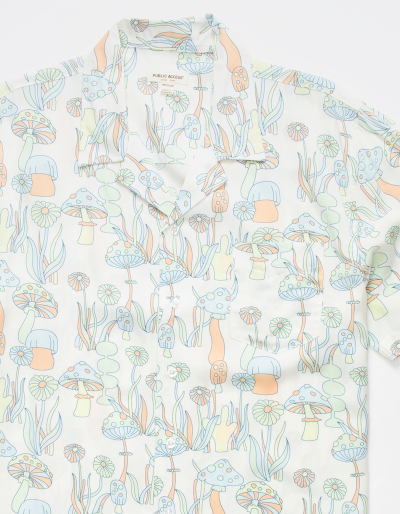 PUBLIC ACCESS Mushroom Mens Button Up Shirt image number 2