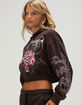 ED HARDY Pink Leopard Womens Crop Hoodie image number 3