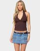 EDIKTED Ginny Mixed Polka Dot Halter Top image number 1