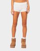 EDIKTED Lucy Ruffled Lace Shorts image number 1