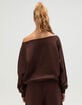 TILLYS Off The Shoulder Womens Sweatshirt image number 4