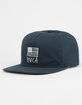 RVCA Flags Unstructured Blue Mens Strapback Hat image number 1