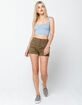 OTHERS FOLLOW Button Front Womens Shorts image number 4