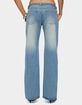 EDIKTED Belted Low Rise Straight Leg Jeans image number 3