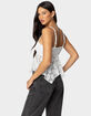 EDIKTED Orchid Sheer Lace Top image number 5