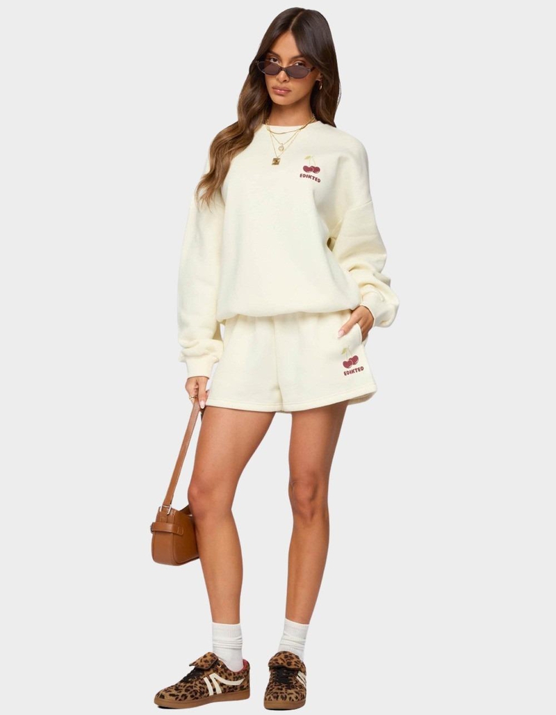 EDIKTED Cherry Babe Sweatshirt image number 4