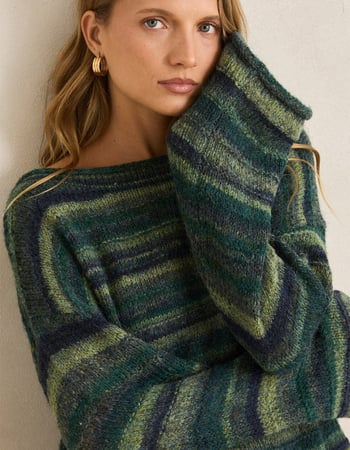 RHYTHM Baklava Knit Womens Sweater Alternative Image