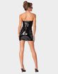 EDIKTED Villa Vinyl Mini Dress image number 4