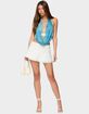 EDIKTED Iona Chiffon Ruffle Mini Skirt image number 3