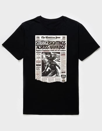 STRANGER THINGS Strange Sightings Across Hawkins Unisex Tee Primary Image