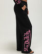VON DUTCH Womens Wide Leg Sweatpants image number 3